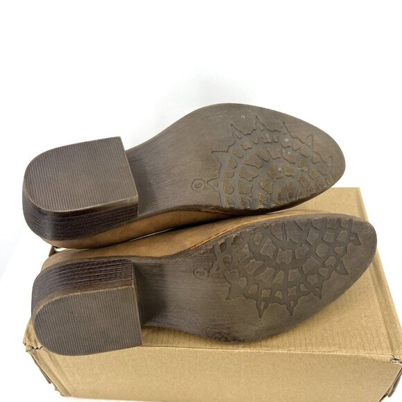 New In Box American Rag Segovia Saddle Faux Leather Mules Womens 9 - Picture 7 of 8